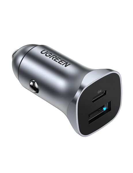 30780 Автомобильное зарядное устройство UGREEN CD130 20W 1xUSB-A, 1xUSB-C 30780 Автомобильное зарядное устройство UGREEN CD130 20W 1xUSB-A, 1xUSB-C