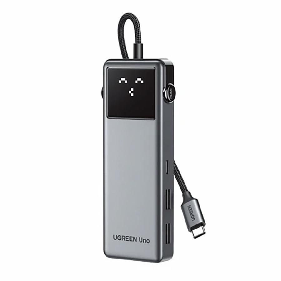 75179 Хаб UGREEN CM889 7-in-1 USB-C Hub With 1*HDMI&3*USB-A&USB-C PD&SD&microSD. Цвет: серый космос
