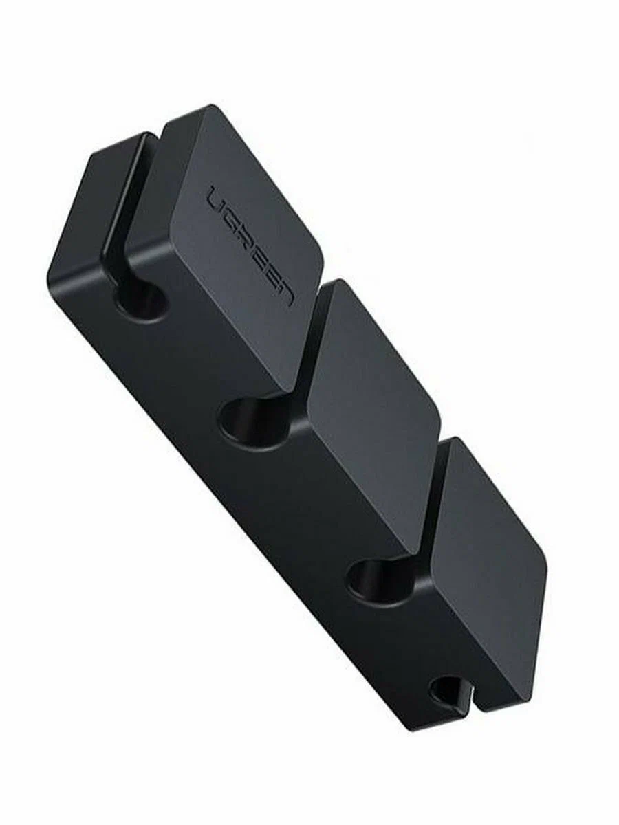 70585 Органайзер для кабеля UGREEN LP208, 3+1 комбинация, 6 слотов для кабелей, Black