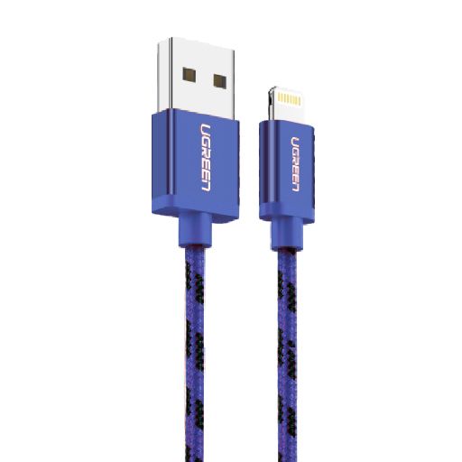 40342 Кабель UGREEN US247 USB-Lightning, цвет: синий, 2M