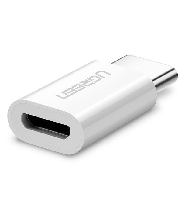 30864 Адаптер UGREEN US157 USB-C 3.1 - Micro USB, цвет: белый