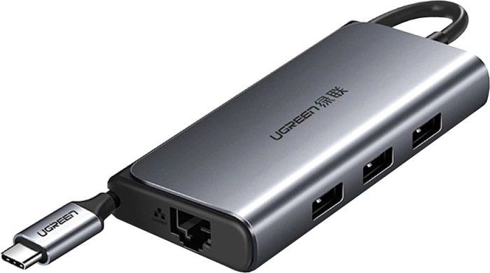 50252 Конвертер UGREEN CM141 Type-C - 3*USB 3.0, LAN (1Gbit), PD  на ugreen.by 