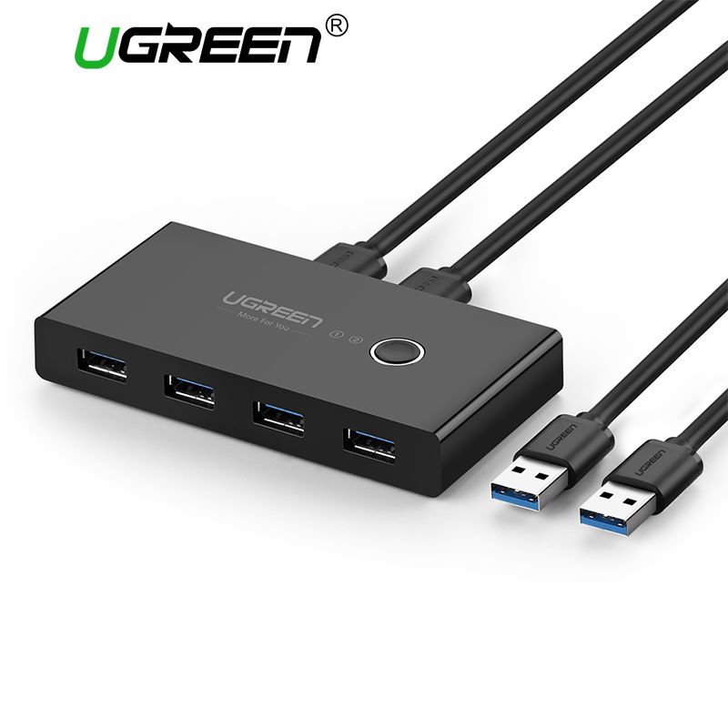 30768 Разветвитель портов с переключателем Ugreen US216 2*USB 3.0 - 4*USB 3.0  на ugreen.by 