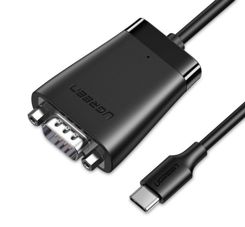 70612 Конвертер UGREEN CM253 USB-C 2.0 TO DB9 (RS-232) Male Adapter Cablee, 1,5м., цвет: черный  на ugreen.by 