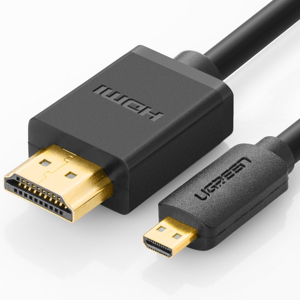 30102 Кабель UGREEN HD127 MicroHDMI - HDMI, цвет: черный, 1.5M 30102 Кабель UGREEN HD127 MicroHDMI - HDMI, цвет: черный, 1.5M