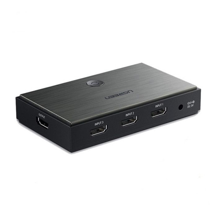 50709 Переключатель UGREEN CM188 3x1 HDMI v2.0 4К 60Гц