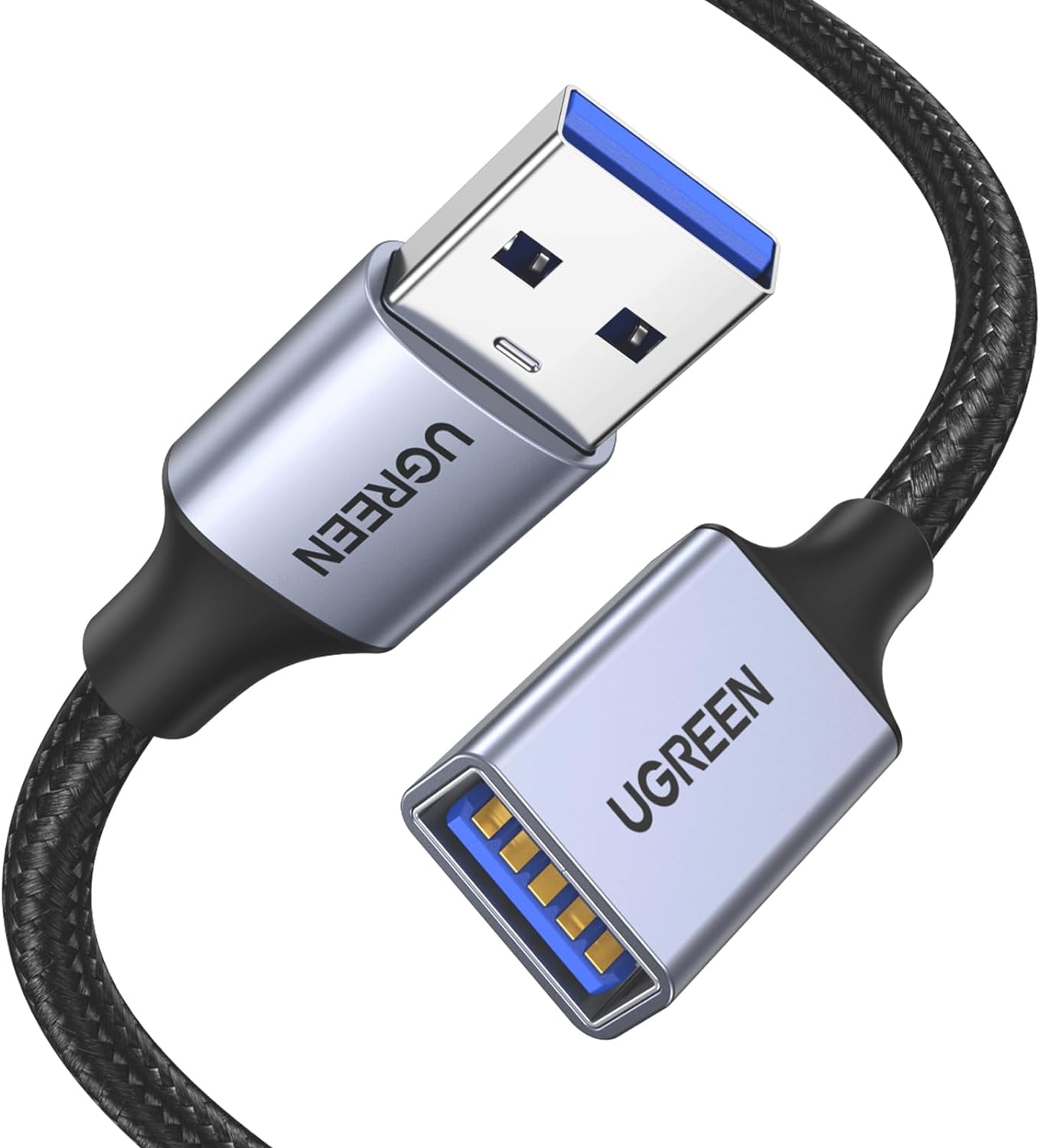 10495 Кабель UGREEN US115 USB-A 3.0 - USB-A (папа-мама), цвет: черный, 1M 10495 Кабель UGREEN US115 USB-A 3.0 - USB-A (папа-мама), цвет: черный, 1M