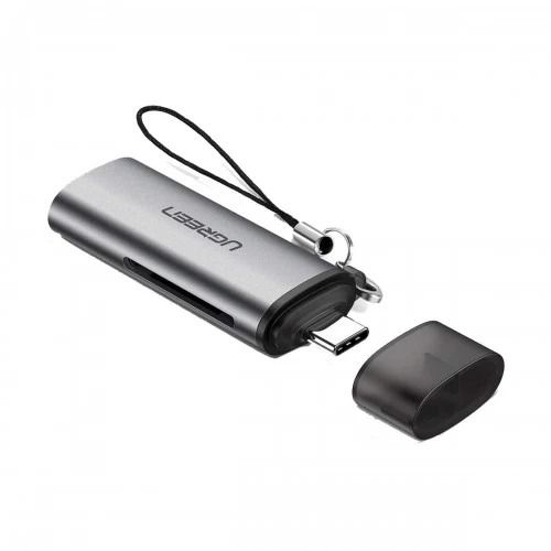 50704 Картридер UGREEN CM184 USB-C - SD/TF. Цвет: серый 50704 Картридер UGREEN CM184 USB-C - SD/TF. Цвет: серый