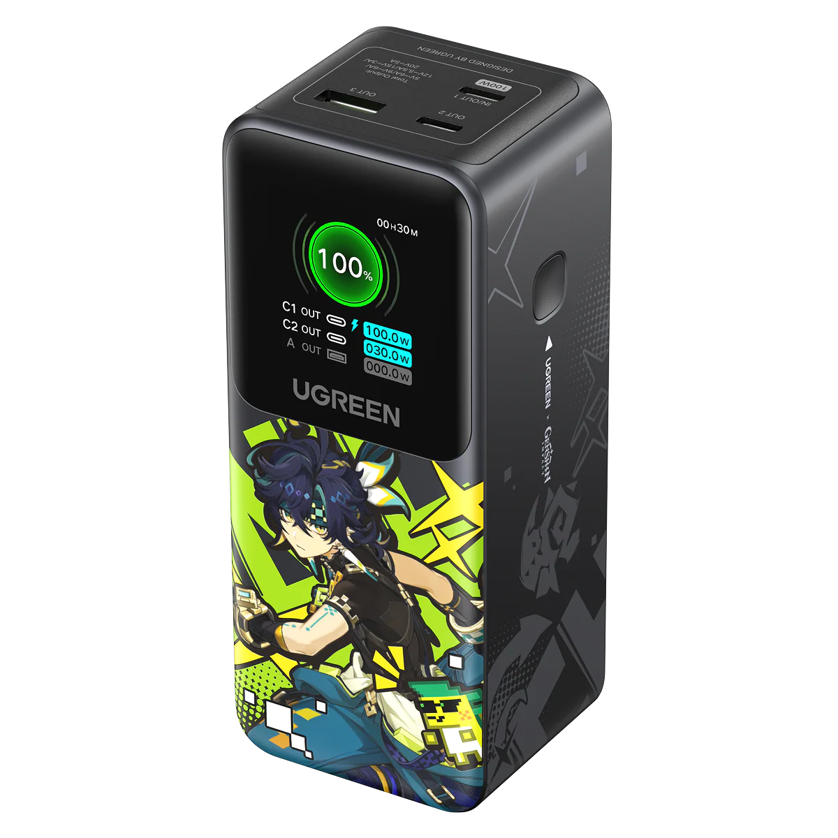35524GI Портативное зарядное устройство UGREEN PB721 20000mAh 130W. Genshin Impact Edition 35524GI Портативное зарядное устройство UGREEN PB721 20000mAh 130W. Genshin Impact Edition