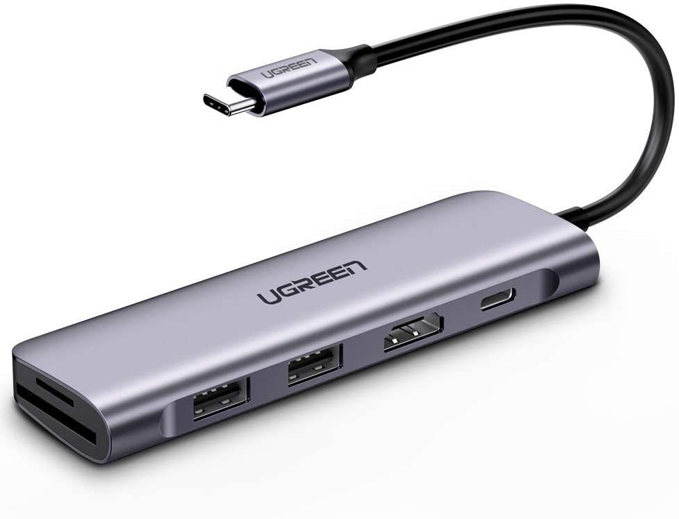 70411 Конвертер UGREEN CM195 Type-C - 2*USB 3.0, HDMI, TF/SD, PD  на ugreen.by 
