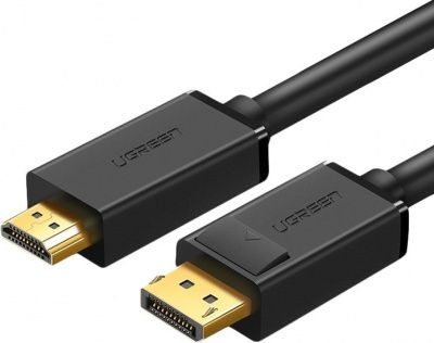 10203 Кабель Ugreen DP101 DisplayPort-HDMI, 3m, Цвет-черный.