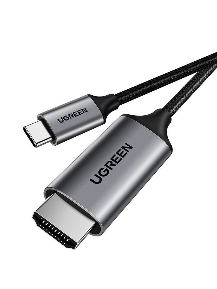 50570 Кабель UGREEN MM142 USB-C - HDMI, цвет: серый, 1.5M