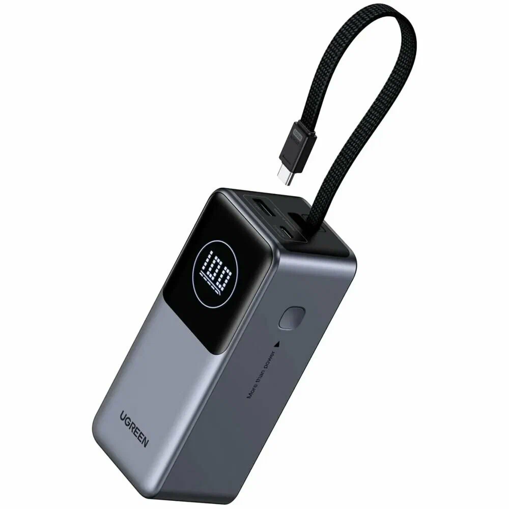 55365B Портативное зарядное устройство UGREEN PB723 20000mAh PD 130W. Цвет: серый 55365B Портативное зарядное устройство UGREEN PB723 20000mAh PD 130W. Цвет: серый