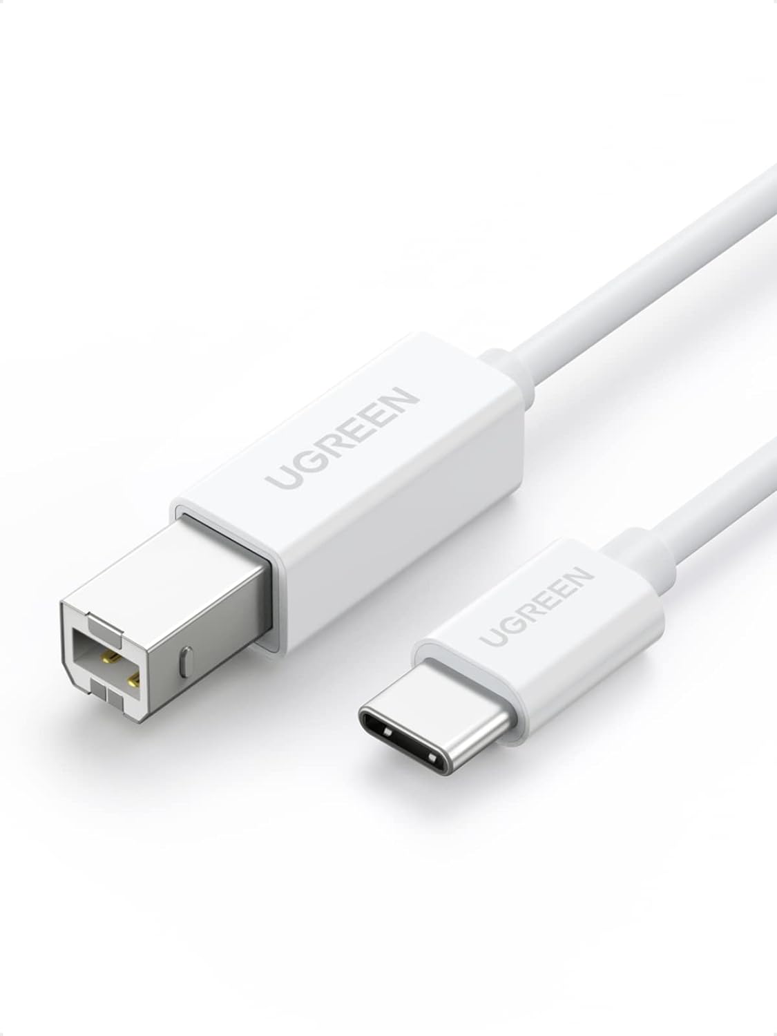40560 Кабель UGREEN US241 Type-C - USB B, цвет: белый, 1M