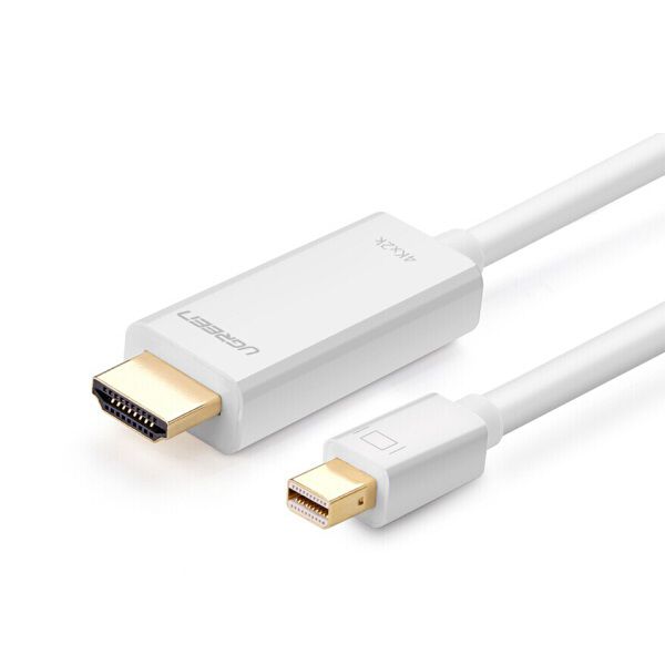 20849 Кабель Ugreen MD101 MiniDisplayPort-HDMI, 1.5m, Цвет-белый.  на ugreen.by 
