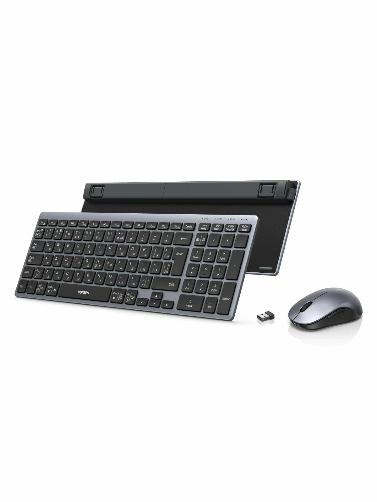 85513RU Комплект беспроводная клавиатура и беспроводная мышка UGREEN MK552 Multi-Mode BT&2.4G
