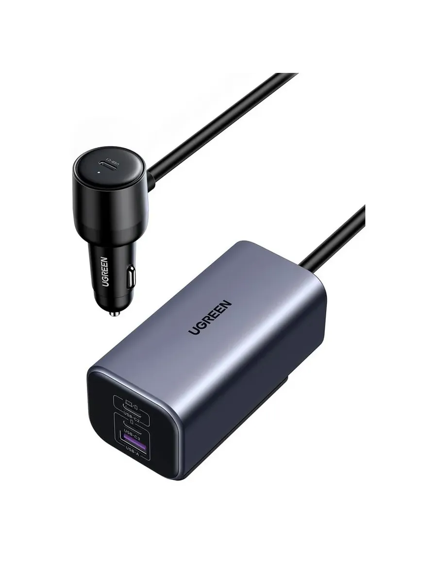 35571 Автомобильное зарядное устройство UGREEN EC706 150W 3xUSB-C 1xUSB-A