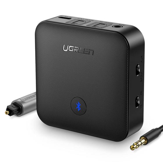 70158 Bluetooth аудио трансмиттер/ресивер Aptx HD 5.0 UGREEN CM144, цвет - черный  на ugreen.by 