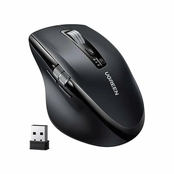 45792 Беспроводная компьютерная мышь UGREEN M751 2.4 GHz&BT. Цвет: черный