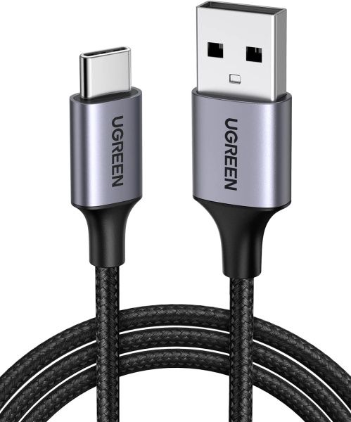 60124 Кабель UGREEN US288 USB 2.0 - USB Type-C, цвет: черный, 0.25M 60124 Кабель UGREEN US288 USB 2.0 - USB Type-C, цвет: черный, 0.25M