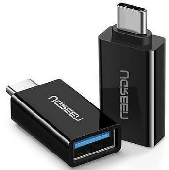 20808 Адаптер UGREEN US173 Type-C - USB 3.0 (папа - мама), цвет: черный