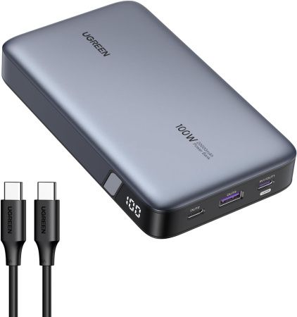 25188 Поративное зарядное устройство Ugreen PB720 20000mAh PD 100W