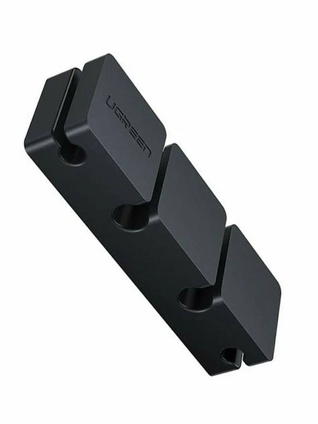 70585 Органайзер для кабеля UGREEN LP208, 3+1 комбинация, 6 слотов для кабелей, Black