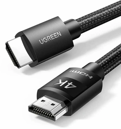 30999 Кабель UGREEN HD119 HDMI v2.0, цвет: черный, 1M