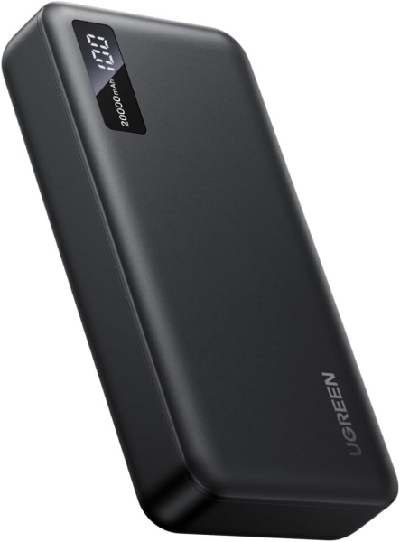 95424B Внешний аккумулятор UGREEN PB312 20W Two-way USB-A&USB-C Fast Charging 20000mAh Power Bank 