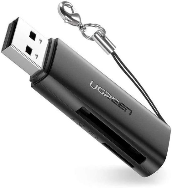 60722 Картридер UGREEN CM264 USB 3.0 - SD/TF. Цвет: черный 60722 Картридер UGREEN CM264 USB 3.0 - SD/TF. Цвет: черный