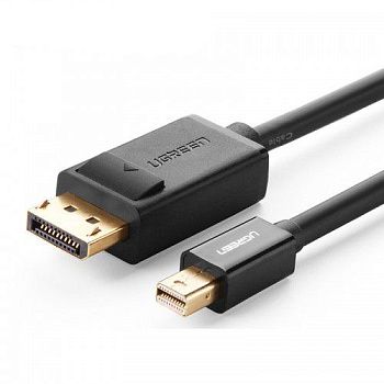 10477 Кабель Ugreen MD105 MiniDisplayPort-DisplayPort, 1.5m, Цвет-черный.