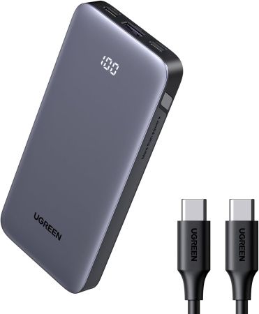 55994 Внешний аккумулятор UGREEN PB535 (55994B) 10000mAh Two-Way Fast Charging 2*USB-C&USB-A 30W