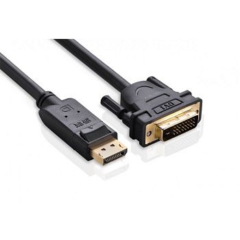 10221 Кабель Ugreen DP103 DisplayPort-DVI, 2m, Цвет-черный. 10221 Кабель Ugreen DP103 DisplayPort-DVI, 2m, Цвет-черный.