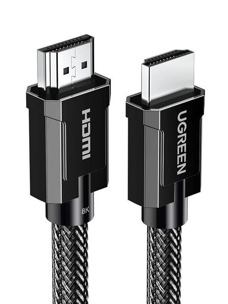 70319 Кабель UGREEN HD135 HDMI v2.1, 1м, оплетка цинк+нейлон