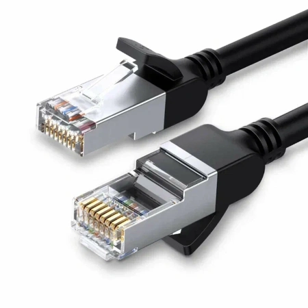 50194 Кабель UGREEN NW101 Сетевой CAT6, 8-жильный, 24AWG, 1Гбит/с, OD 6 мм, силиконовый, 5m, Black