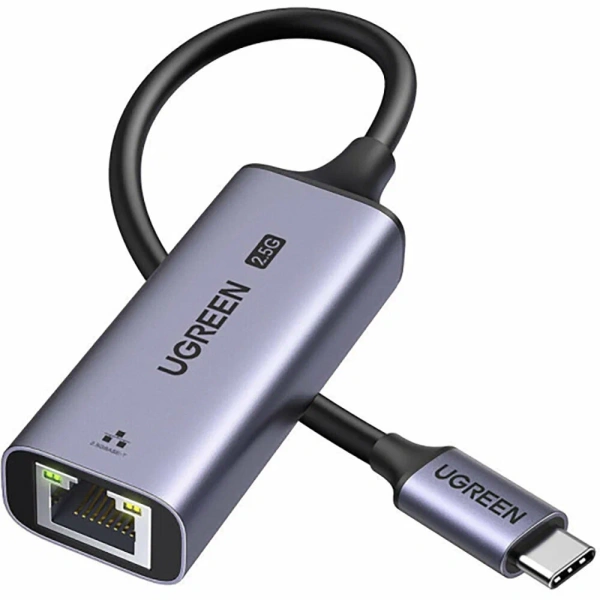 25052 Сетевой адаптер UGREEN CM648 USB-A 3.0 - LAN 2.5Gbit. Цвет: серый