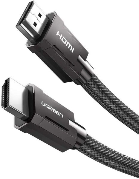 70320 Кабель UGREEN HD135 HDMI v2.1, Zinc+Nylon, 8K/60Hz, 4K/120Hz, 1.5M