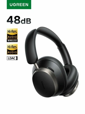 55687 Наушники накладные UGREEN HP206 Studio Pro Hybrid Active Noise-Cancelling Headphones. Цвет: