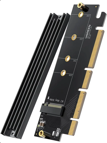 30715 Карта PCI Express UGREEN CM465 PCI Express 4.0x16 в M.2 NVME, 30715 Карта PCI Express UGREEN CM465 PCI Express 4.0x16 в M.2 NVME,
