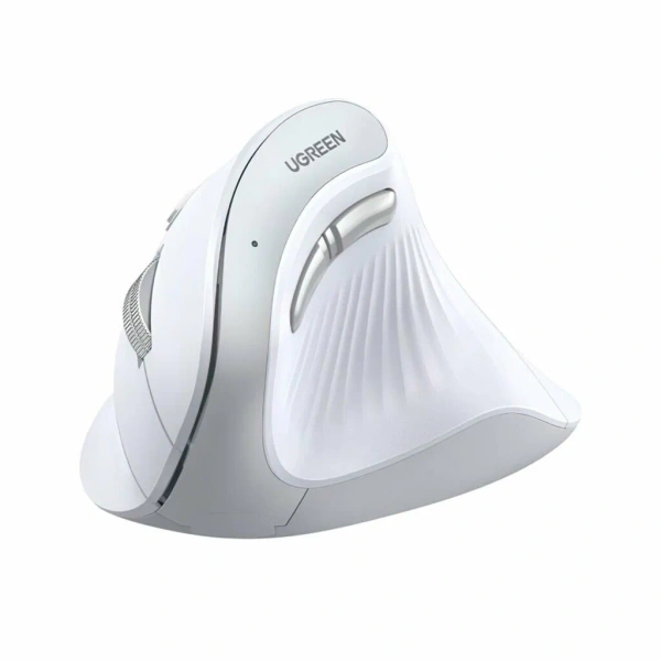 45759 Беспроводная компьютерная мышь вертикальная UGREEN MU008  2.4 GHz&BT. Цвет: белый