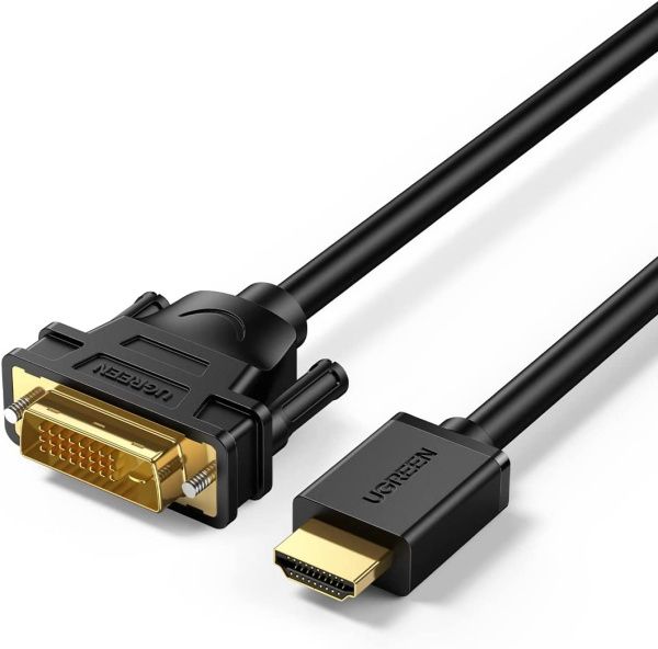 10136 Кабель UGREEN HD106 HDMI - DVI, цвет: черный, 3M 10136 Кабель UGREEN HD106 HDMI - DVI, цвет: черный, 3M