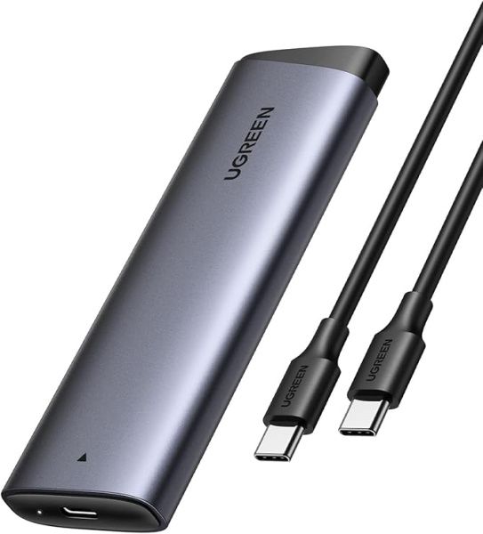 35267 Внешний бокс для SSD M.2 UGREEN CM767, 10 Гбит. Поддержка M.2 NVME. Кабель USB-C - USB-C 35267 Внешний бокс для SSD M.2 UGREEN CM767, 10 Гбит. Поддержка M.2 NVME. Кабель USB-C - USB-C