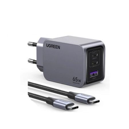 25871 UGREEN X755 Зарядное устройство, Nexode Pro 65W 3-Port GaN Длина кабеля: 1м 100W . Цвет: серый