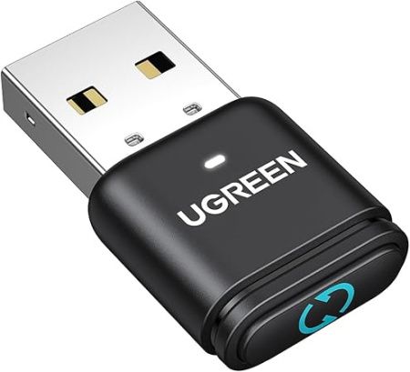 35994 Bluetooth адаптер с эмулятором движения мышки UGREEN BT301 USB-A Bluetooth 5.4. Цвет: серый