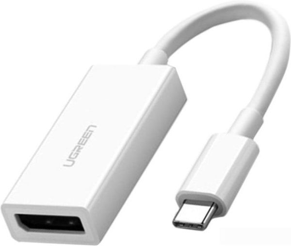 40372 Конвертор сигнала Ugreen MM130 Type-C - Display Port. Длина - 0,15м. Цвет- белый. 40372 Конвертор сигнала Ugreen MM130 Type-C - Display Port. Длина - 0,15м. Цвет- белый.