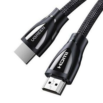 80401 Кабель UGREEN HD140 HDMI v2.1, 1м, оплетка цинк+нейлон