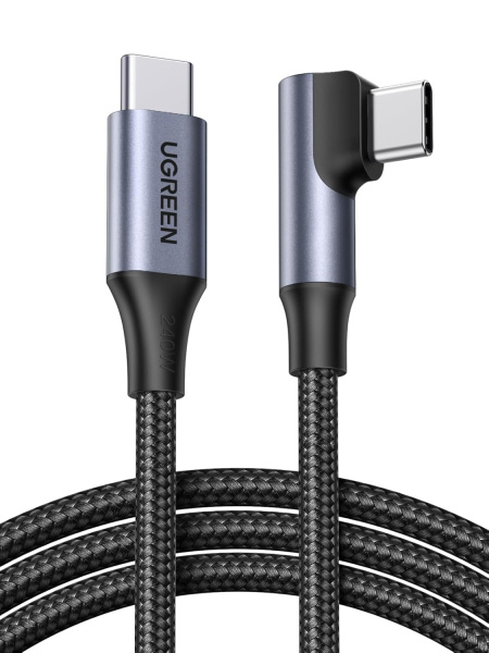 85225 Кабель угловой UGREEN L536 USB-C 2.0. Длина: 1м
