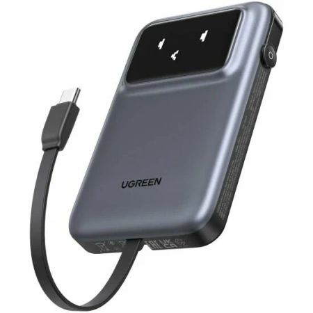 35603B Внешний аккумулятрор UGREEN PB511 10000mAh UNO Quick Charging Robot 30W Power Bank, встроенны