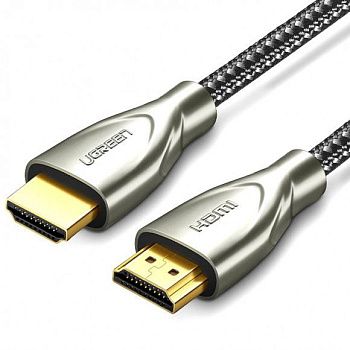 50108 Кабель UGREEN HD131 HDMI v2.0, 2м нейлоновая оплетка