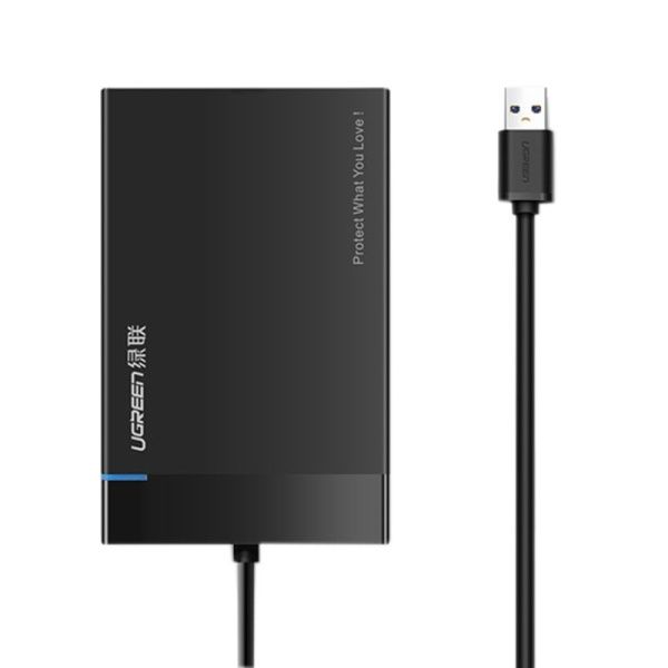 30847 Внешний бокс для дисков 2,5" UGREEN US221. Кабель литой USB-A 3.0 30847 Внешний бокс для дисков 2,5" UGREEN US221. Кабель литой USB-A 3.0